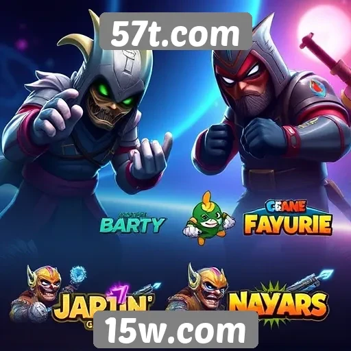 Comparação de jogos populares em 57t.com